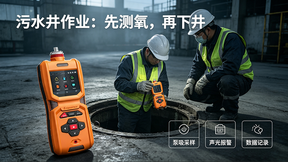 千万别大意！污水井、储罐检修，先开草莓直播TV成人氧气检测仪再进入